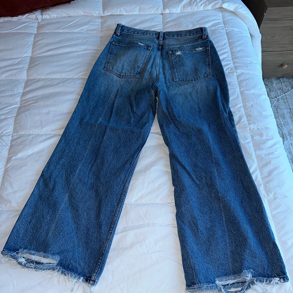 Classic Blue Wide-Leg Women's Jeans